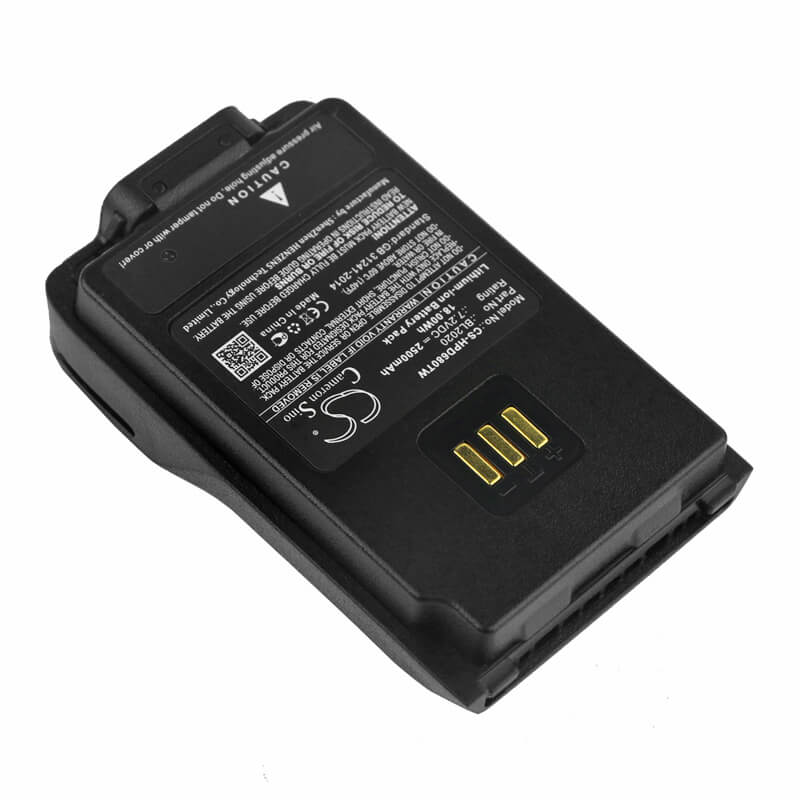 7.2V, 2500mAh, Li-ion Battery fits Hytera, Pd402, Pd412, 18Wh