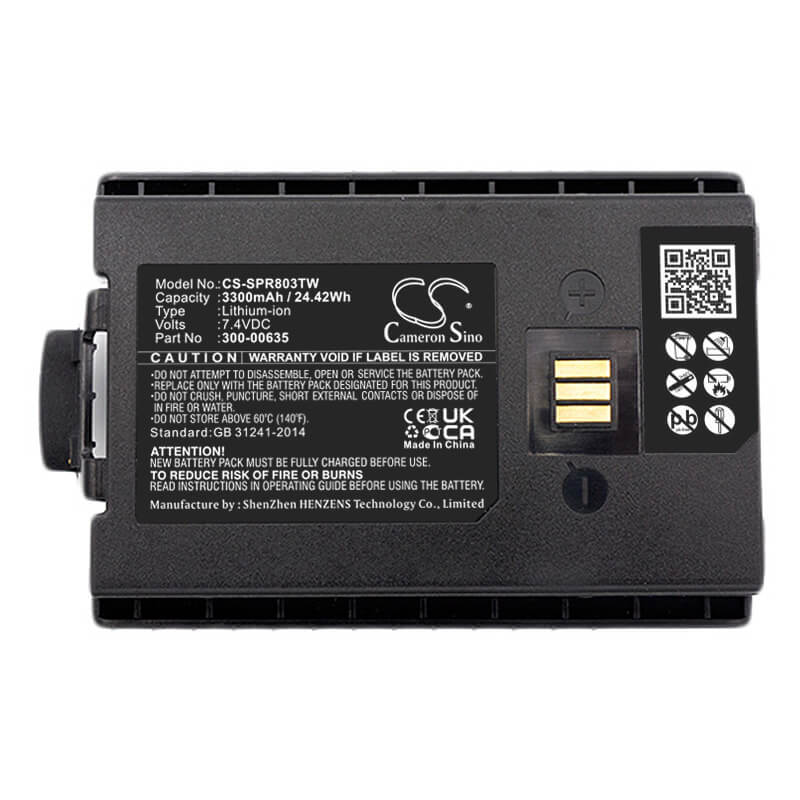 7.4V, 3300mAh, Li-ion Battery fits Sepura, Sc20, Sc2020, 24.42Wh