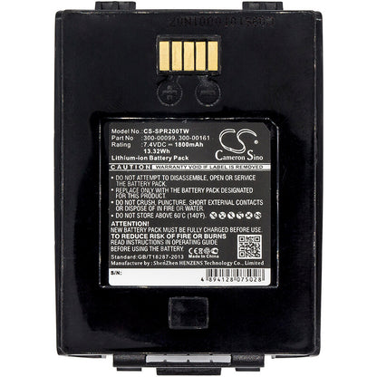 7.4V, 1800mAh, Li-ion Battery fits Sepura, Src3300, Srg3500, 13.32Wh