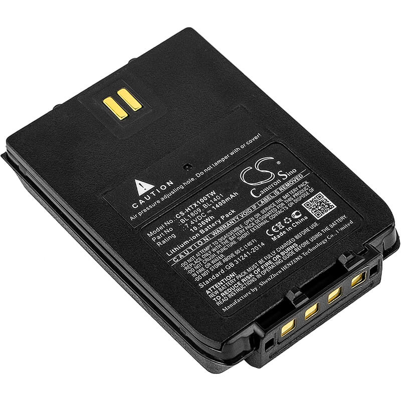 7.4V, 1400mAh, Li-ion Battery fits Hytera, X1e, X1p, 10.36Wh