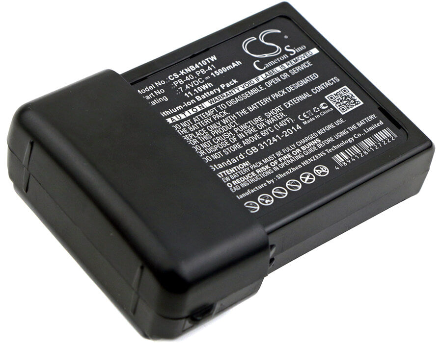 7.4V, 1500mAh, Li-ion Battery fits Kenwood, Tk-2118, Tk-3118, 11.1Wh