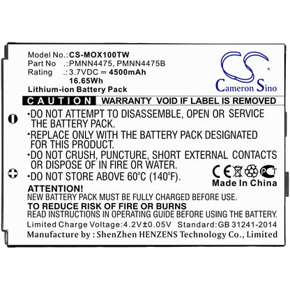 3.7V, 4500mAh, Li-ion Battery fits Lex, L10, L10i, 16.65Wh