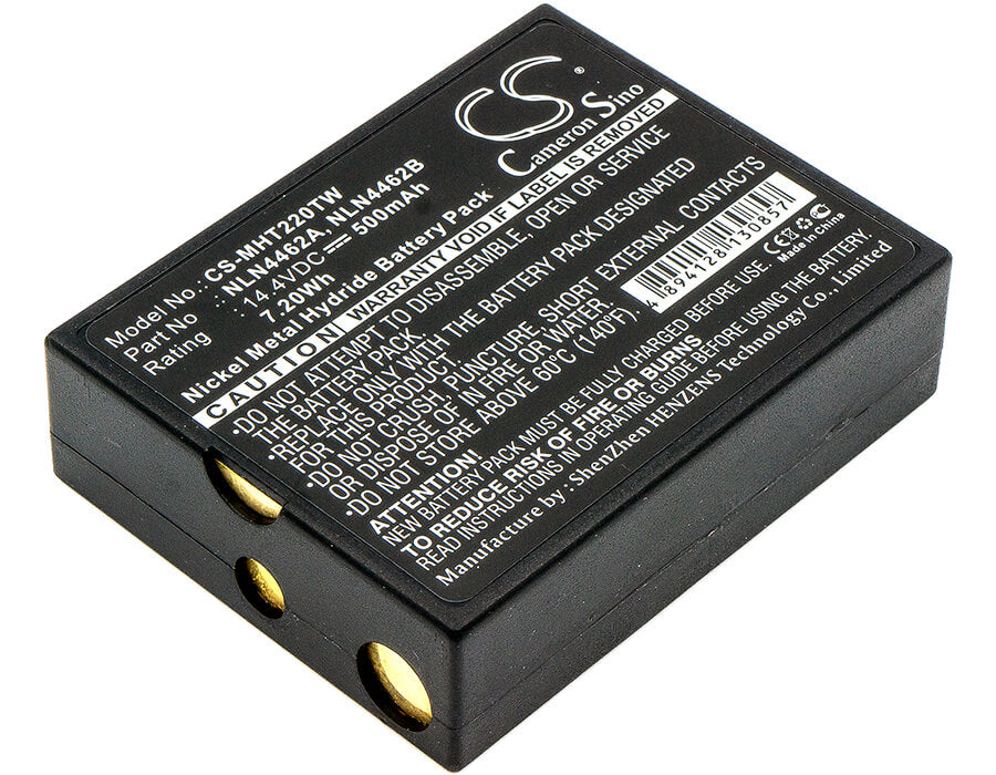 14.4V, 500mAh, Ni-MH Battery fits Motorola, Ba200n, Ba4, 7.2Wh