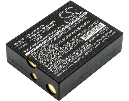 14.4V, 500mAh, Ni-MH Battery fits Motorola, Ba200n, Ba4, 7.2Wh