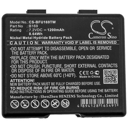 7.2V, 1200mAh, Ni-MH Battery fits Aeg, Teleport K, 8.64Wh
