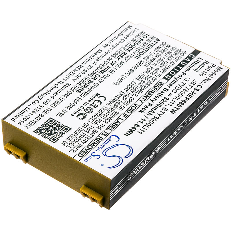 3.7V, 3200mAh, Li-Polymer Battery fits Huawei, Ep680, 11.84Wh