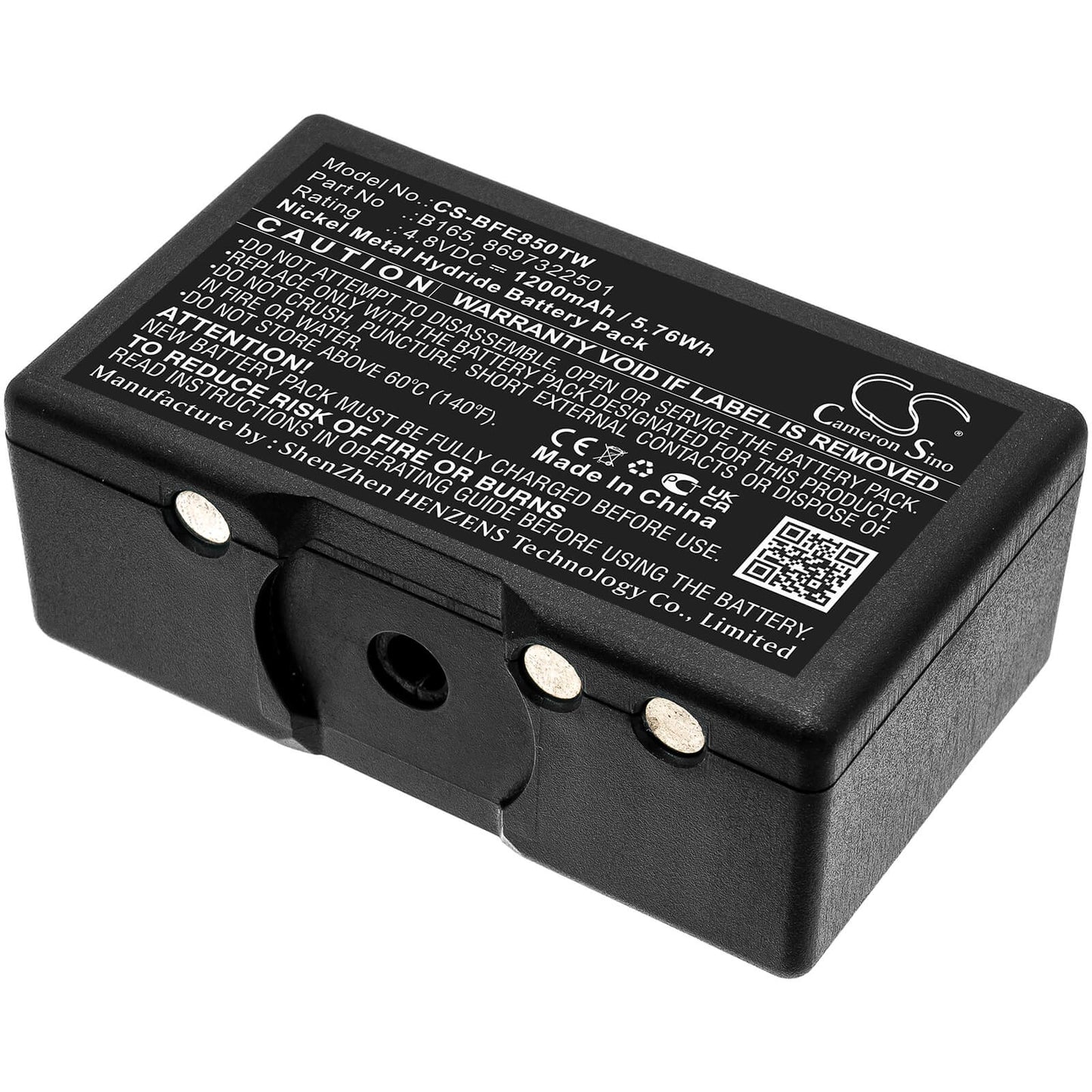4.8V, 1200mAh, Ni-MH Battery fits Aeg, Teleport 9s/10, 5.76Wh