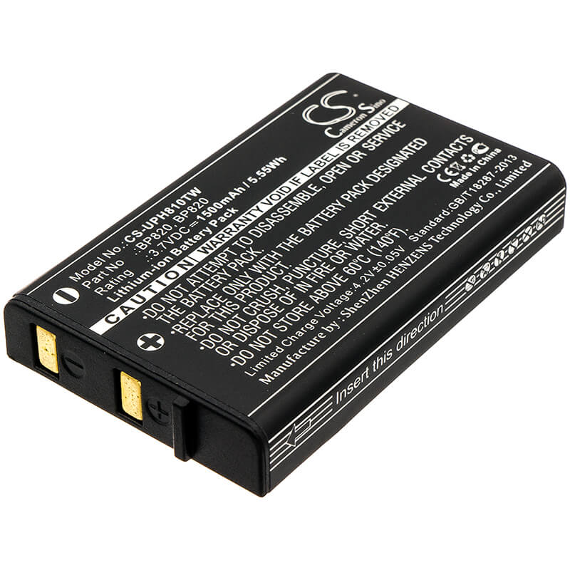 3.7V, 1500mAh, Li-ion Battery fits Uniden, Uh810, Uh810s, 5.55Wh