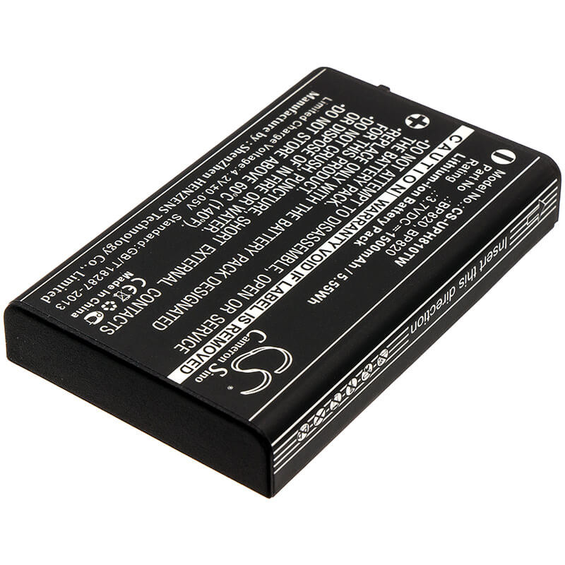 3.7V, 1500mAh, Li-ion Battery fits Uniden, Uh810, Uh810s, 5.55Wh