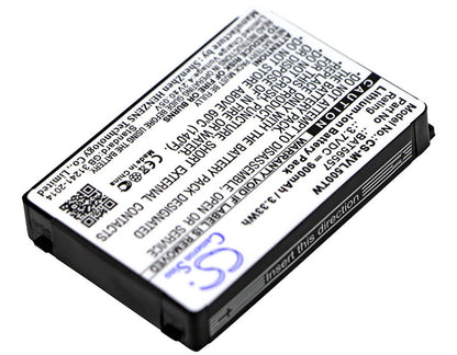 3.7V, 900mAh, Li-ion Battery fits Motorola, Cls1000, Cls1100, 3.33Wh