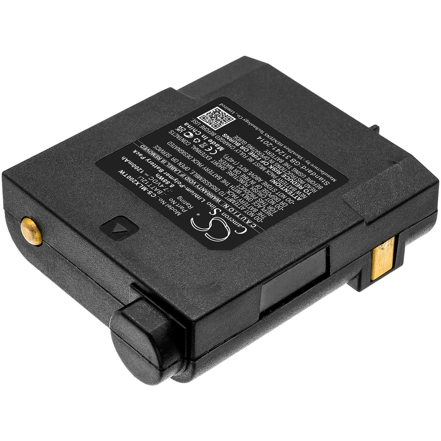 7.4V, 1200mAh, Li-Polymer Battery fits Midland, G7 Pro, Gxt2000, 8.88Wh