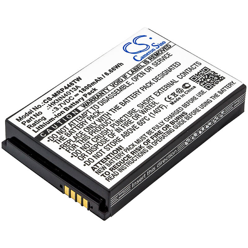 3.7V, 1800mAh, Li-ion Battery fits Motorola, Clp1010, Clp1040, 6.66Wh