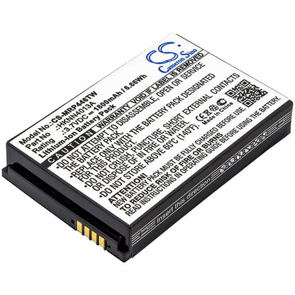 3.7V, 1800mAh, Li-ion Battery fits Motorola, Clp1010, Clp1040, 6.66Wh