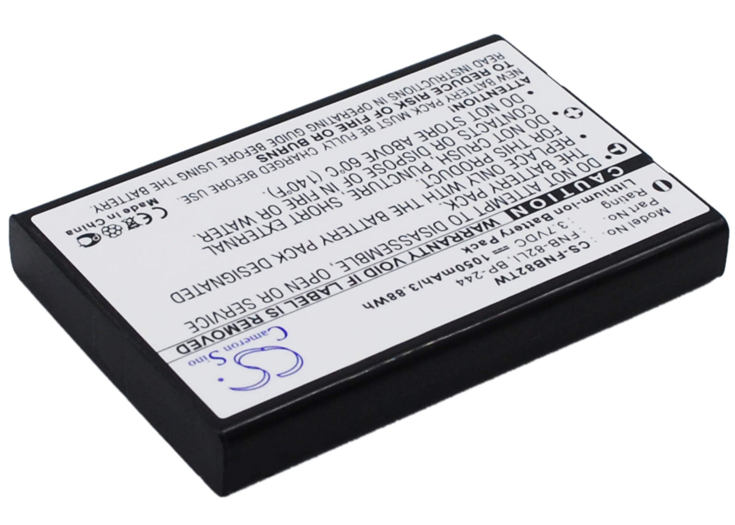 3.7V, 1050mAh, Li-ion Battery fits Vertex, Ft-2e, Vx-2, 3.885Wh