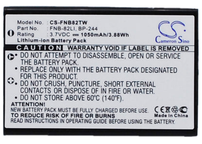 3.7V, 1050mAh, Li-ion Battery fits Yaesu, Vr-160, Vx-1, 3.885Wh