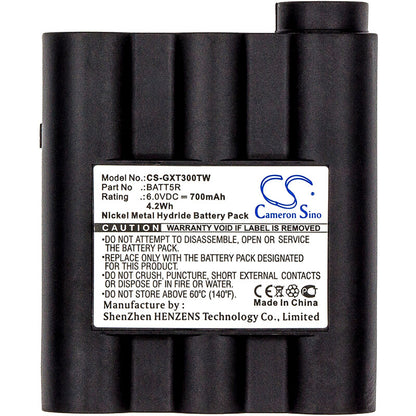 6.0V, 700mAh, Ni-MH Battery fits Alan, G7, 4.2Wh