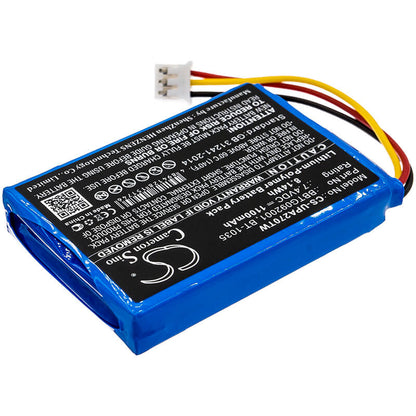 7.4V, 1100mAh, Li-Polymer Battery fits Uniden, Atlantis 270, 8.14Wh