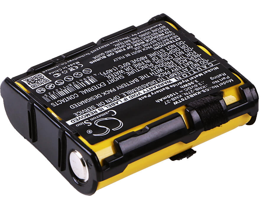 3.6V, 1100mAh, Ni-MH Battery fits Kenwood, Tk-3130, Tk-3131, 3.96Wh