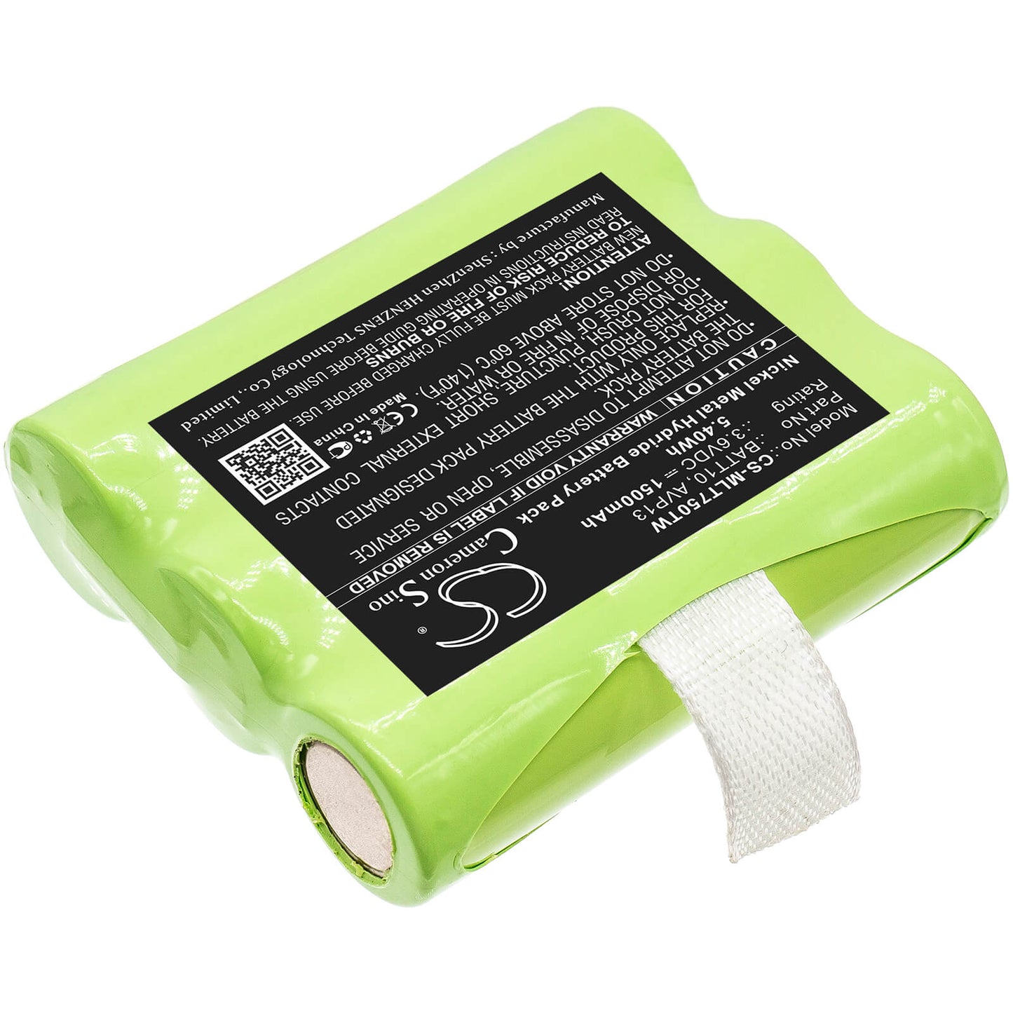 3.6V, 1500mAh, Ni-MH Battery fits Midland, T71, T75, 5.4Wh