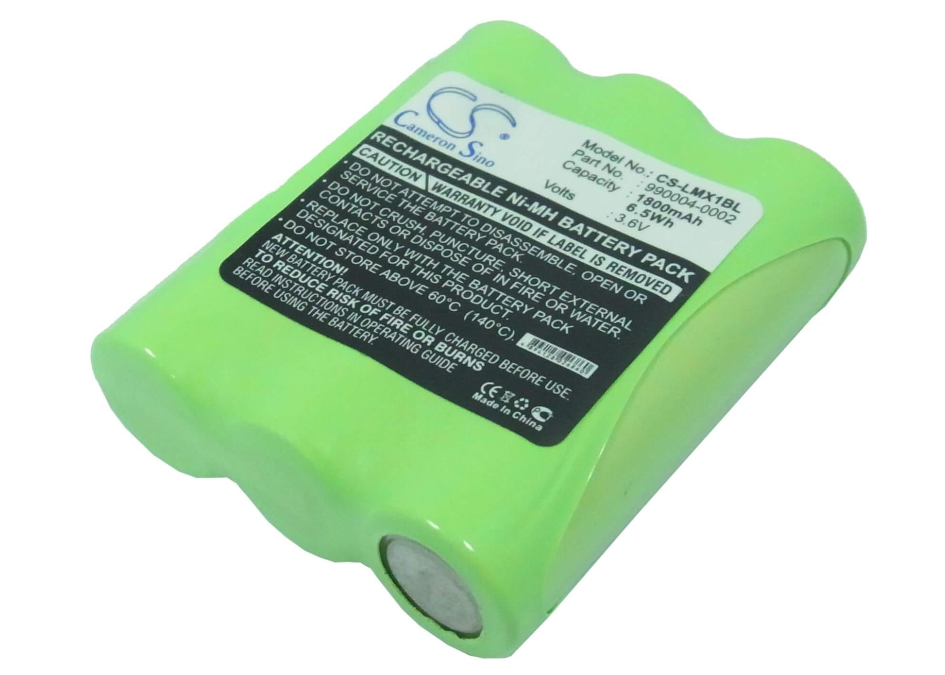 Two-way Radio 3.6V, 1800mAh, Ni-MH Battery fits Lxe, Mx2, 6.48Wh