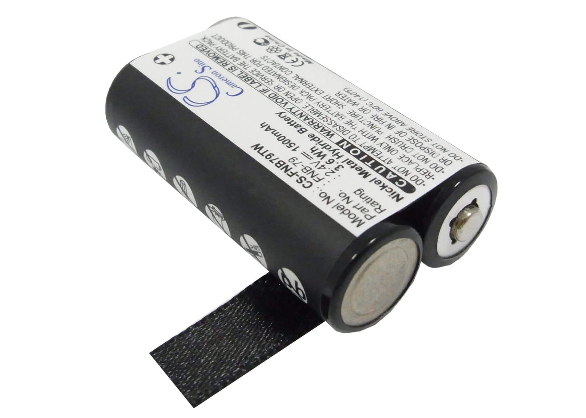 2.4V, 1500mAh, Ni-MH Battery fits Yaesu, Vr-120, Vr-120d, 3.6Wh