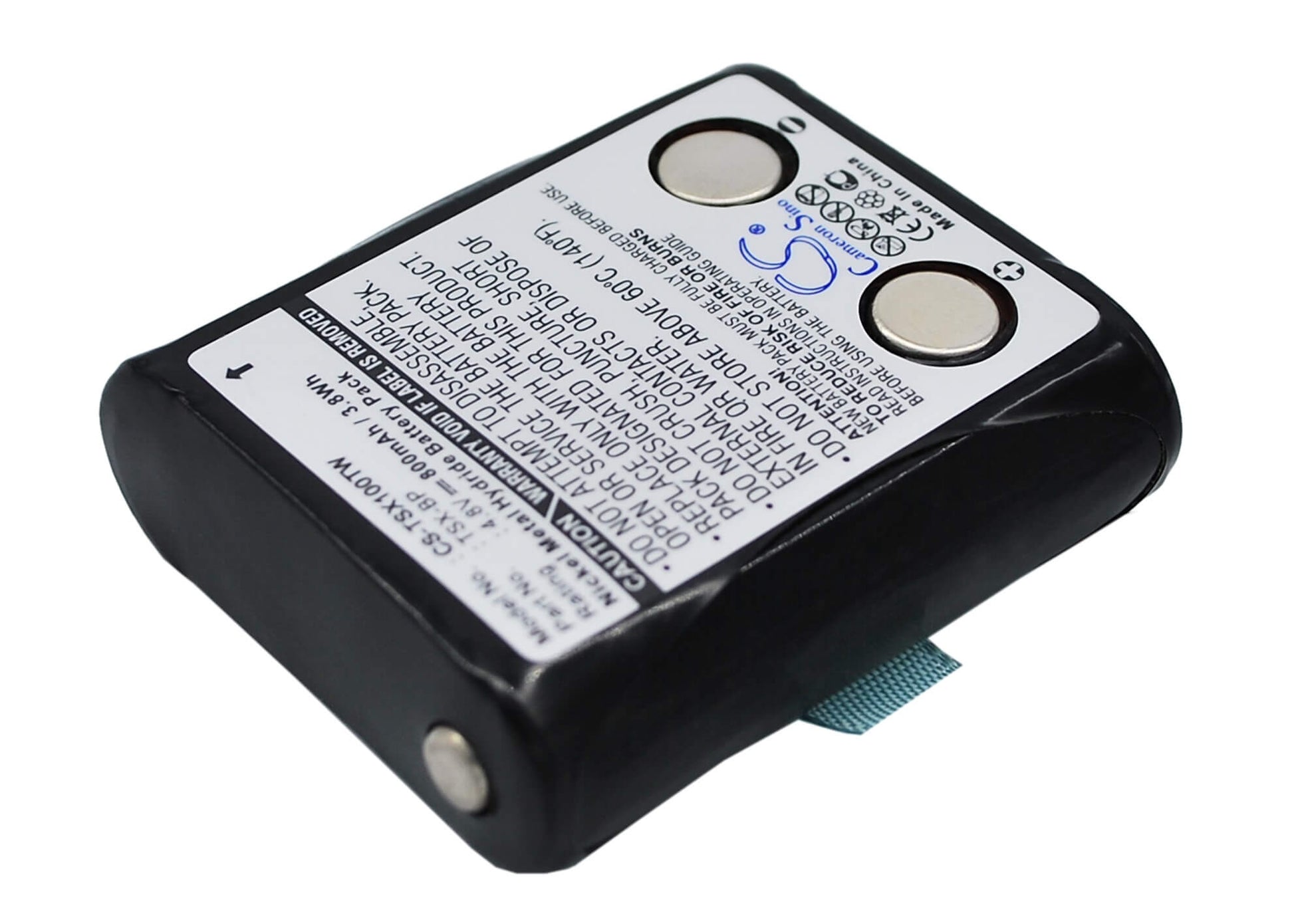 4.8V, 800mAh, Ni-MH Battery fits Trisquare, Tsx100, Tsx300, 3.84Wh