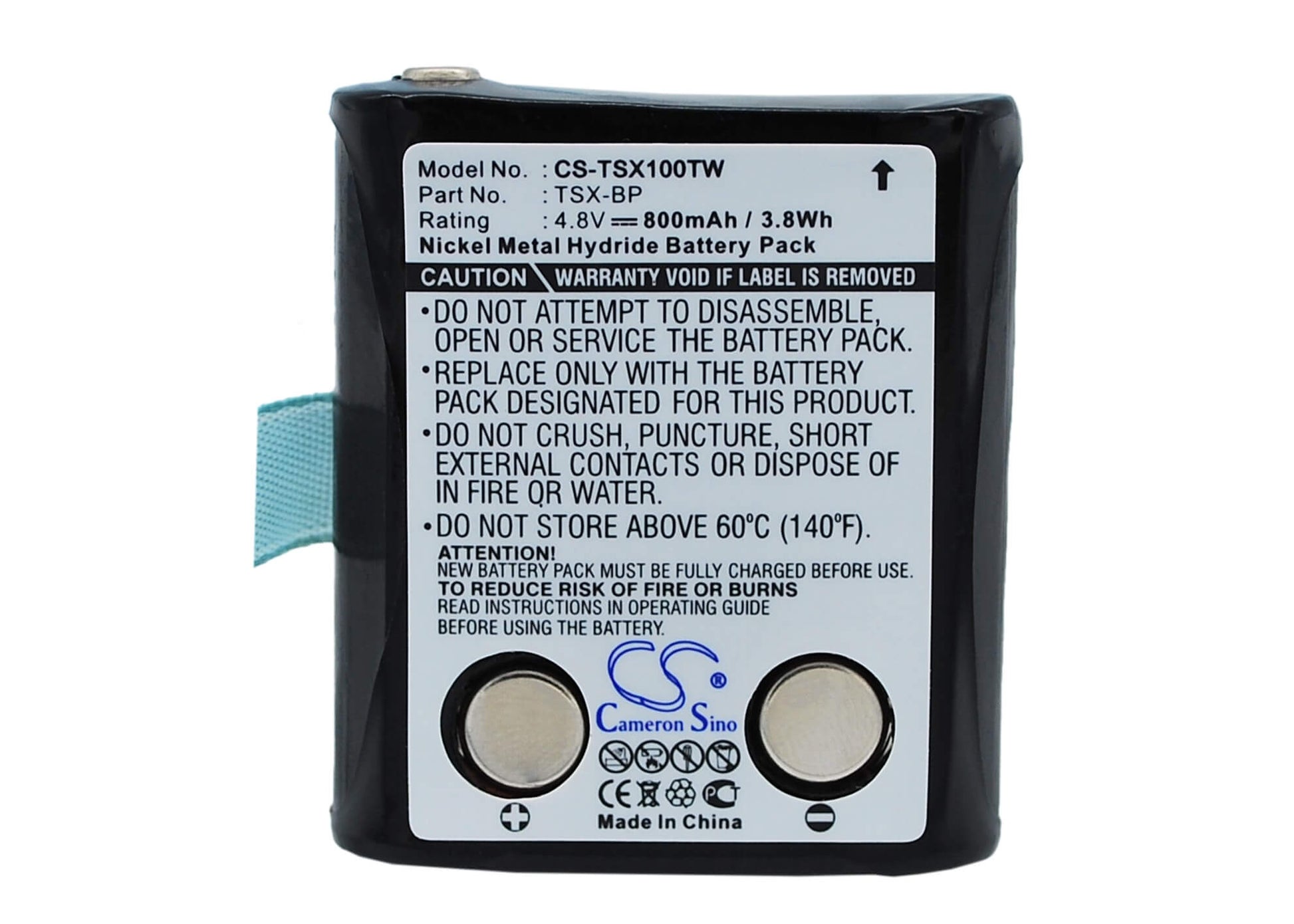 4.8V, 800mAh, Ni-MH Battery fits Doro, Wt86, 3.84Wh