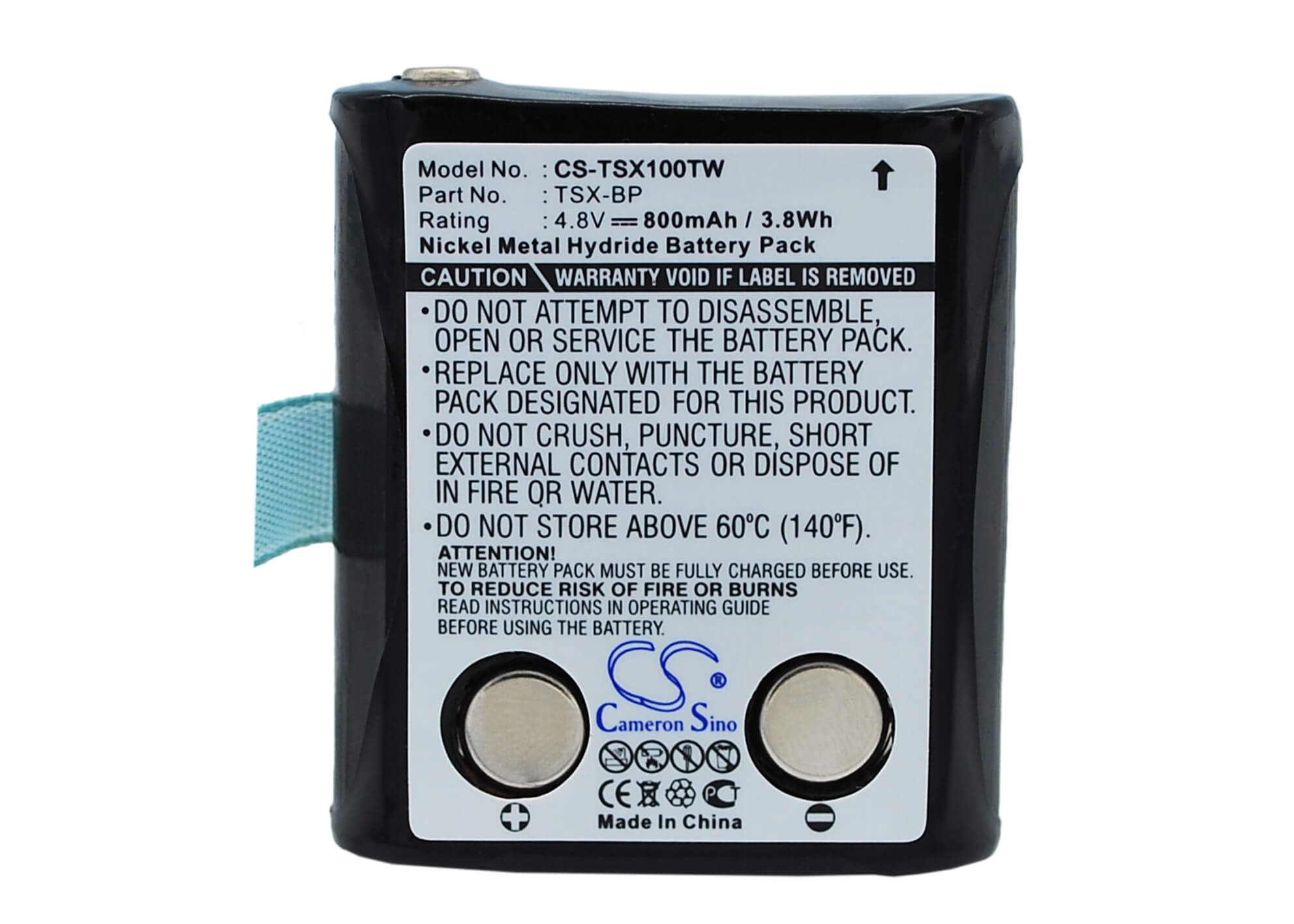 4.8V, 800mAh, Ni-MH Battery fits Doro, Wt86, 3.84Wh