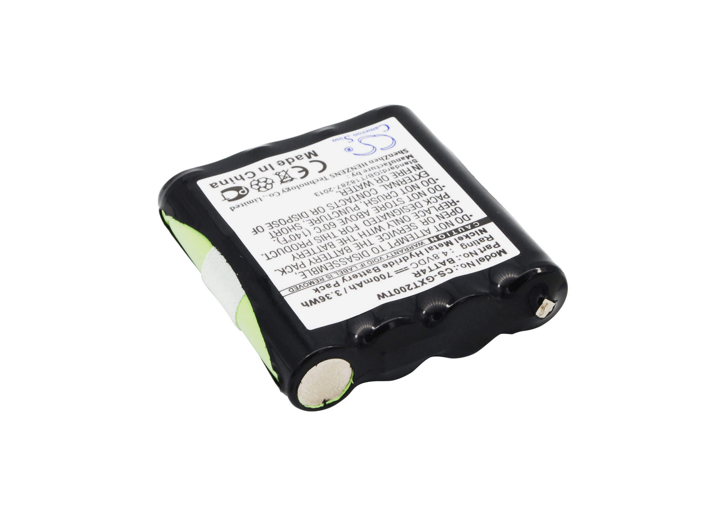 4.8V, 700mAh, Ni-MH Battery fits Motorola, Tlkr T40, Tlkr T41, 3.36Wh