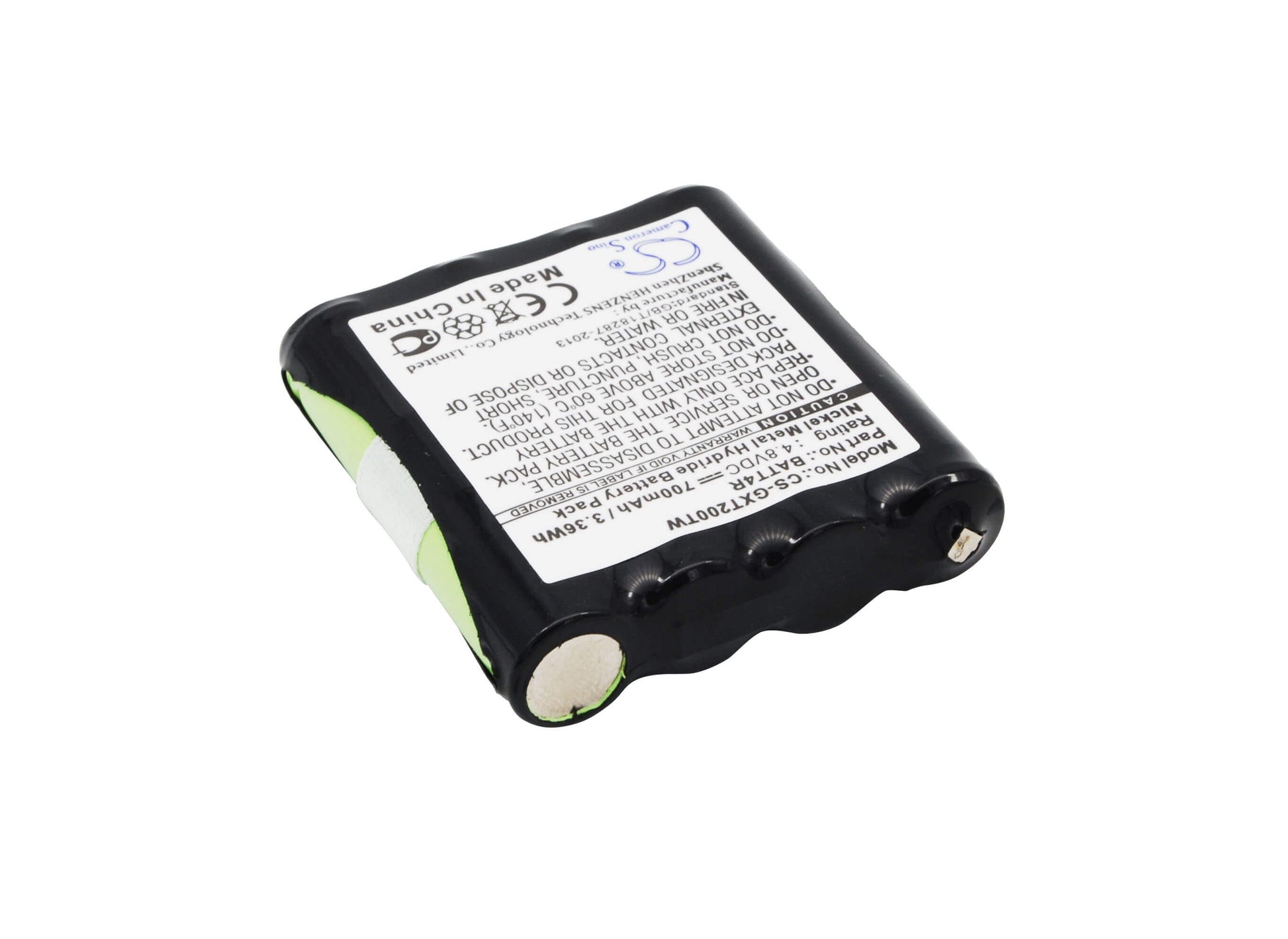 4.8V, 700mAh, Ni-MH Battery fits Motorola, Tlkr T40, Tlkr T41, 3.36Wh