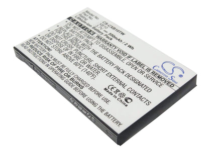 3.7V, 550mAh, Li-ion Battery fits Xact Communication, Wristlinx X2x, Wristlinx X2x-2, 2.035Wh