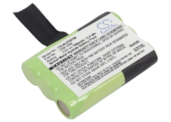 3.6V, 700mAh, Ni-MH Battery fits Alinco, Dj-s41, Dj-sr1, 2.52Wh