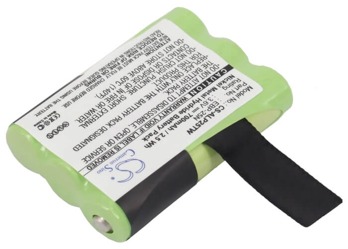 3.6V, 700mAh, Ni-MH Battery fits Alinco, Dj-s41, Dj-sr1, 2.52Wh