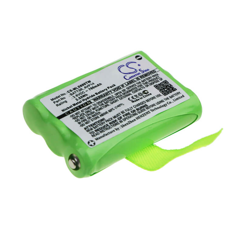 3.6V, 700mAh, Ni-MH Battery fits Midland, Lxt600, Lxt630, 2.52Wh