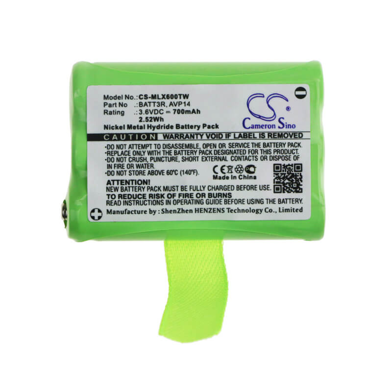 3.6V, 700mAh, Ni-MH Battery fits Midland, Lxt600, Lxt630, 2.52Wh