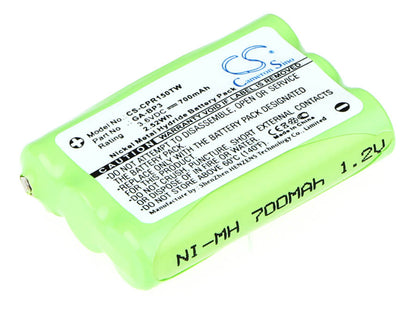 3.6V, 700mAh, Ni-MH Battery fits Switel, Wtf8000, 2.52Wh