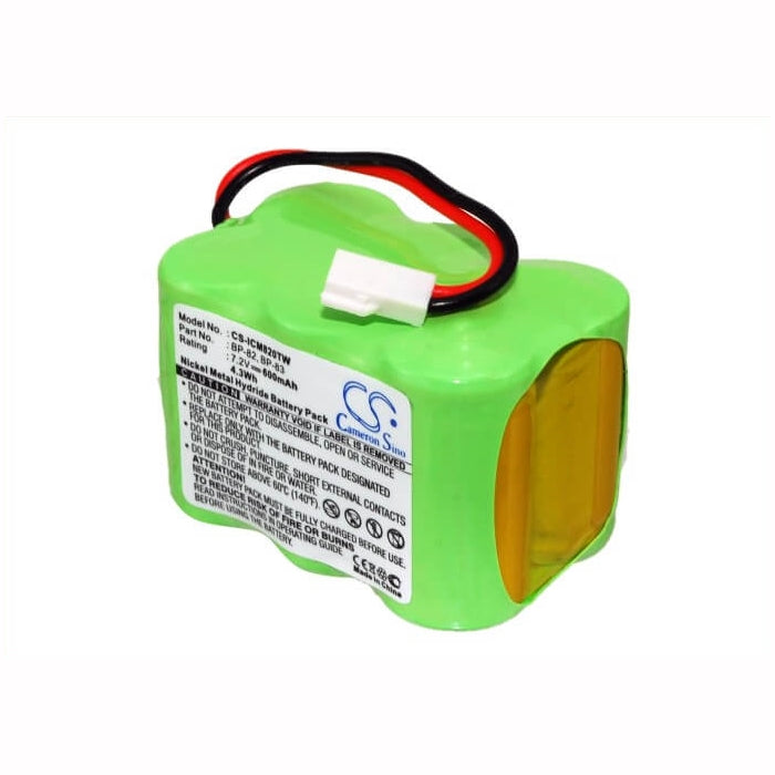 7.2V, 600mAh, Ni-MH Battery fits Icom, Ic-24at, Ic-24et, 4.32Wh