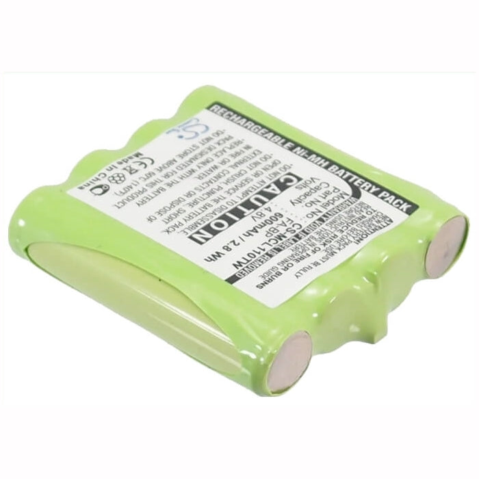 4.8V, 600mAh, Ni-MH Battery fits Cobra, Frs100, Frs104, 2.88Wh