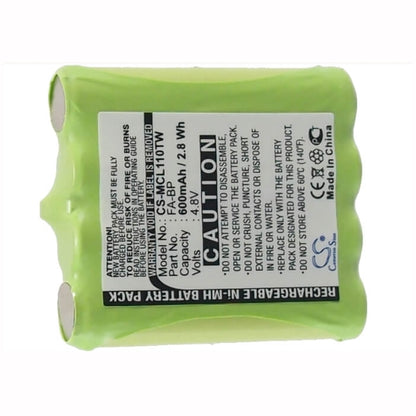 4.8V, 600mAh, Ni-MH Battery fits Switel, Wt237, 2.88Wh