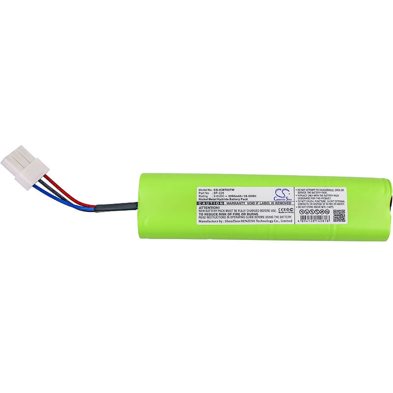 9.6V, 3000mAh, Ni-MH Battery fits Icom, Ic-703, Ic-703 Plus, 28.8Wh