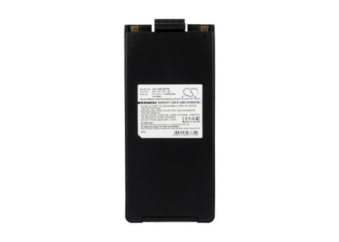 9.6V, 2500mAh, Ni-MH Battery fits Icom, Ic-3fx, Ic-40s, 24Wh