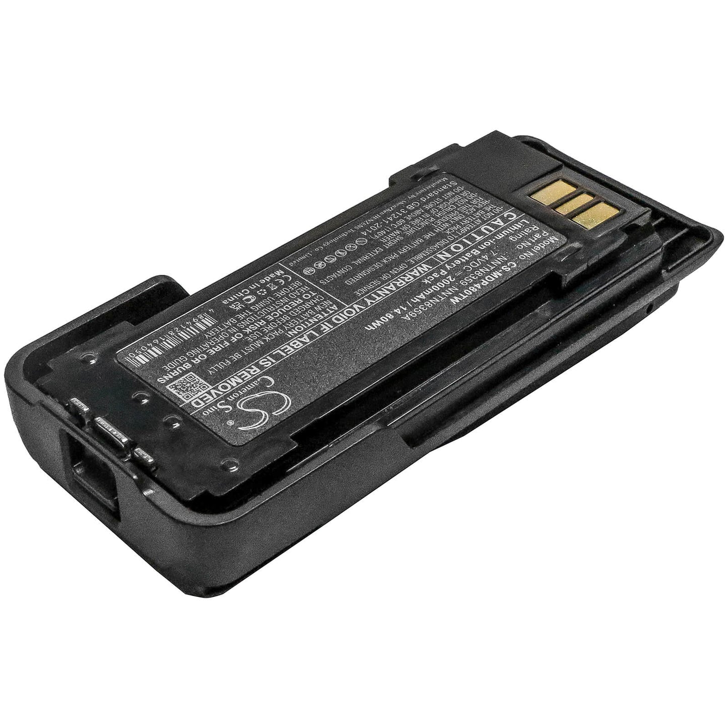 7.4V, 2000mAh, Li-ion Battery fits Motorola, Dp4000ex, Dp4401ex Atex, 14.8Wh