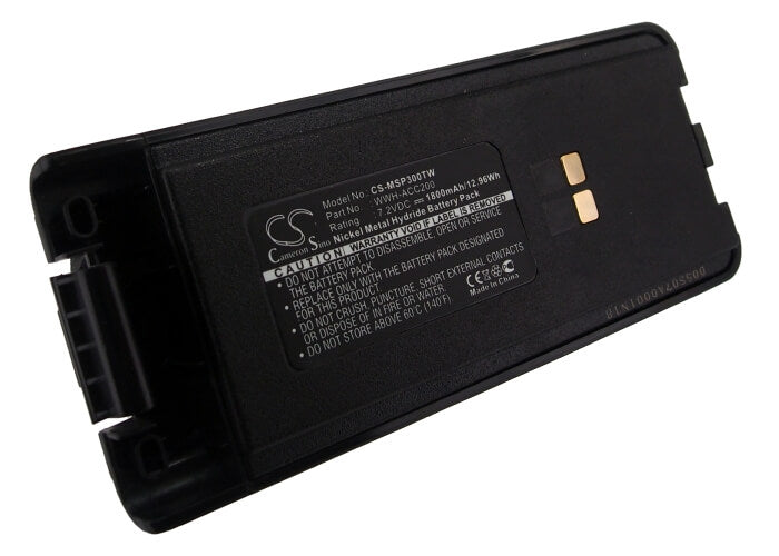 7.2V, 1800mAh, Ni-MH Battery fits Maxon, Sp300, Sp310, 12.96Wh
