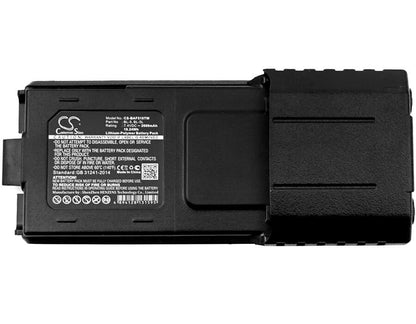 7.4V, 2600mAh, Li-Polymer Battery fits Baofeng, Bf-f8 Plus, Bf-f8+, 19.24Wh