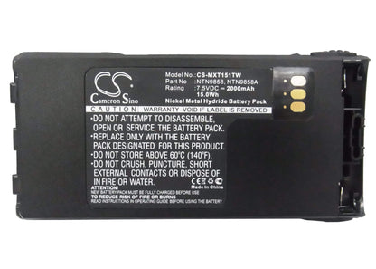 7.5V, 2000mAh, Ni-MH Battery fits Motorola, Mt1500, Nt1500, 15Wh
