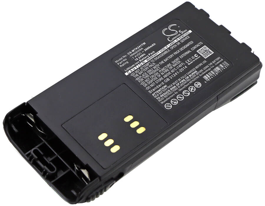 7.4V, 2600mAh, Li-ion Battery fits Motorola, Gp1280, Gp140, 19.24Wh