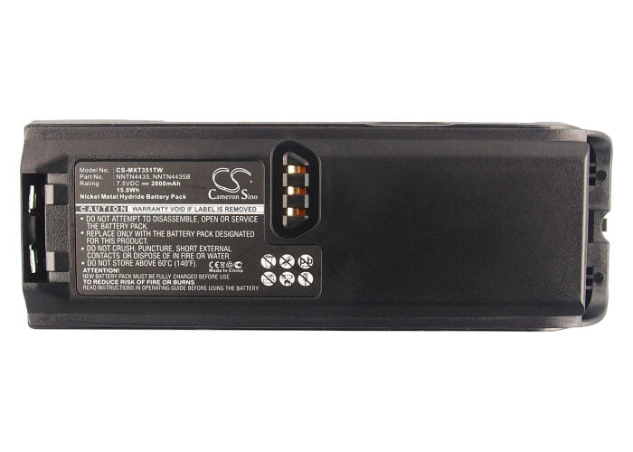 7.5V, 2000mAh, Ni-MH Battery fits Motorola, Ntn8293, Ntn8294, 15Wh