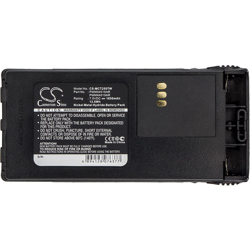 7.5V, 1800mAh, Ni-MH Battery fits Motorola, Ct150, Ct250, 13.5Wh