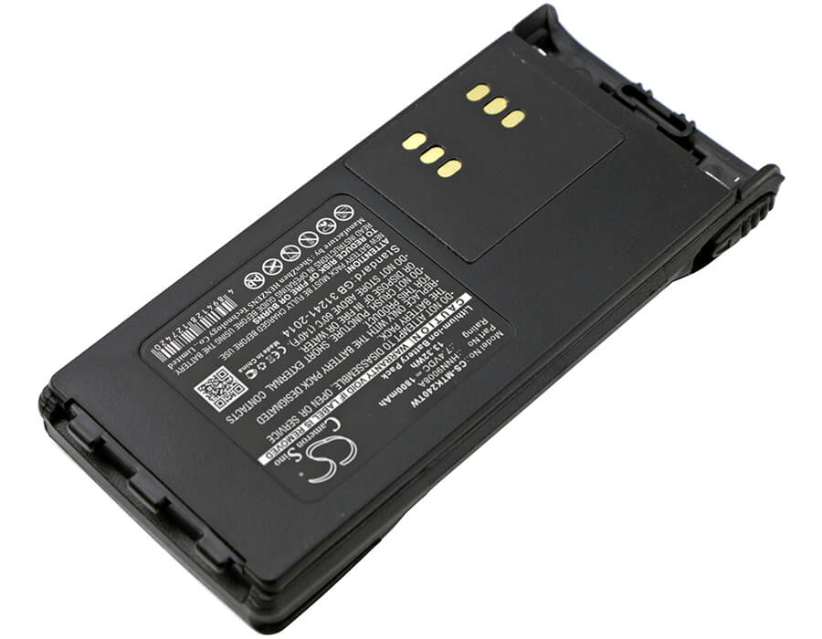7.4V, 1800mAh, Li-ion Battery fits Motorola, Gp1280, Gp140, 13.32Wh