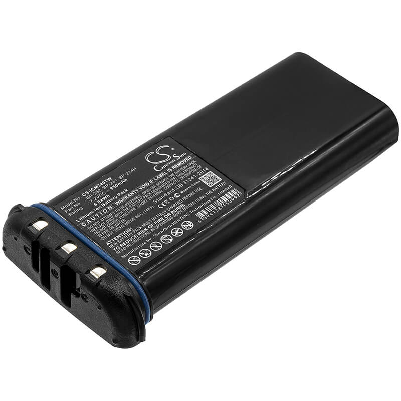 7.2V, 950mAh, Li-ion Battery fits Icom, Ic-gm1600, Ic-gm1600e, 6.84Wh
